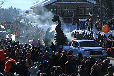 McCall, Idaho parade dragon