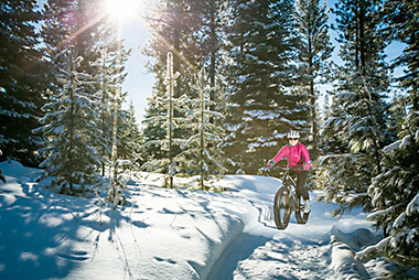 Fat tire snow biking McCall, ID