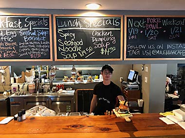 Idyllwild Mountain Cafe counter