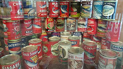 Whatcom Maritime Heritage Museum salmon cans