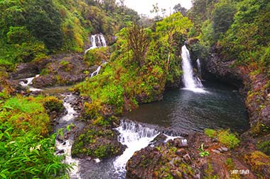 Hawaii, road to Hana wateerfalls
