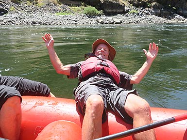 Hells Canyon rafting relaxation