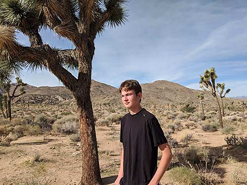 Aren Elliott at Joshua Tree National Park