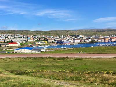 Canada, Saint Pierre town scenic