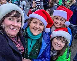 Yvette Cardozo and friends in hats