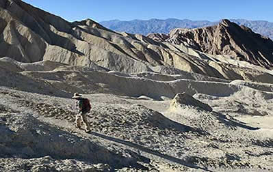 Death Valley National Park hiker