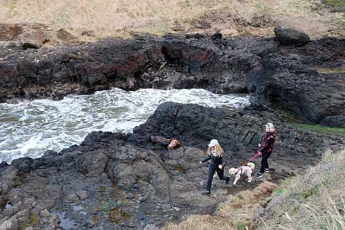 Hiking alongside Devil’s Churn