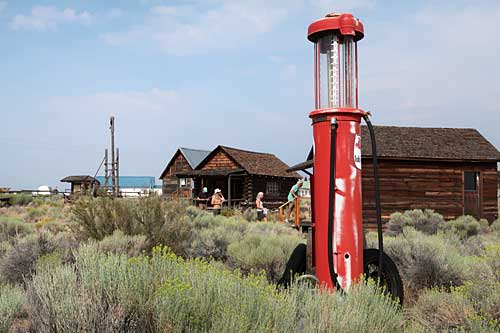 Fort Rocks Museum gas pump