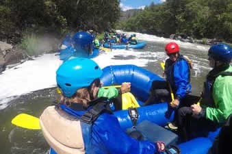 Two rafts on the Upper Klamath River