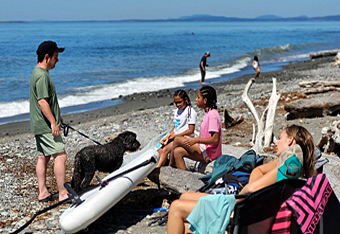 Washington State Fort Ebey State Park beach