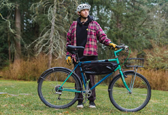 Old bike with basket