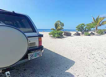 4Runner on Ooma Beach