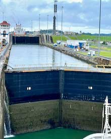 Panama Canal Gatun locks chamber