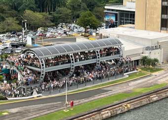 Panama Canal, The Miraflores Visitor Center viewing platform