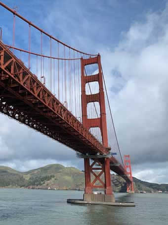 Golden Gate Bridge underside