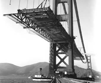 Golden Gate Bridge construction