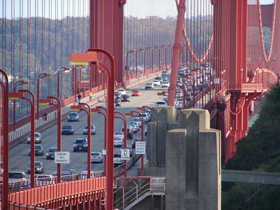 Golden Gate Bridge traffic