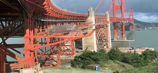 Golden Gate Bridge underside