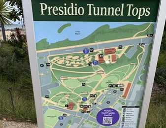 Panel shows Presidio Tunnel Tops trails