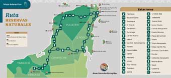 Natural resources map of southern Mexico