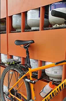 You can lock your bike anywhere