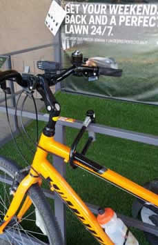 You can lock your bike anywhere