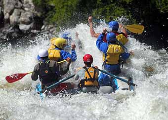 "New" Klamath rafting, wall of water