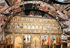 The interior of Arbanasi’s Orthodox Church of the Nativity of Christ