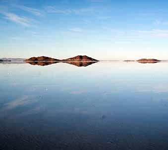 Bolivia, Water on salt flats